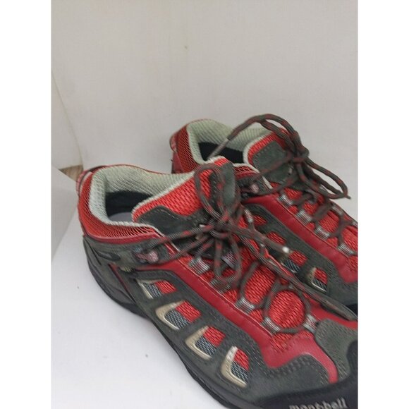 Mont.Bell Gore Tex Hiking Boots Shoes Red/ Gray Size KOR 250 - Picture 2 of 9